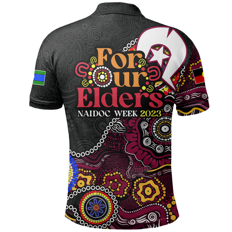 Broncos Rugby Polo Shirt NAIDOC 2023 Patterns - Vibe Hoodie Shop