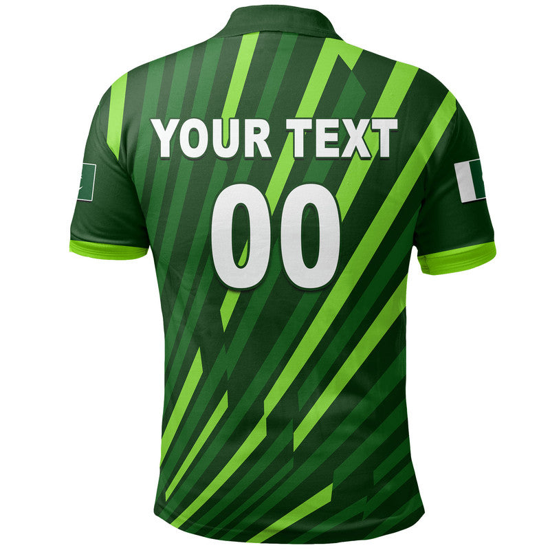 (Custom Personalised And Number) Pakistan Cricket Men's T20 World Cup Polo Shirt - Vibe Hoodie Shop