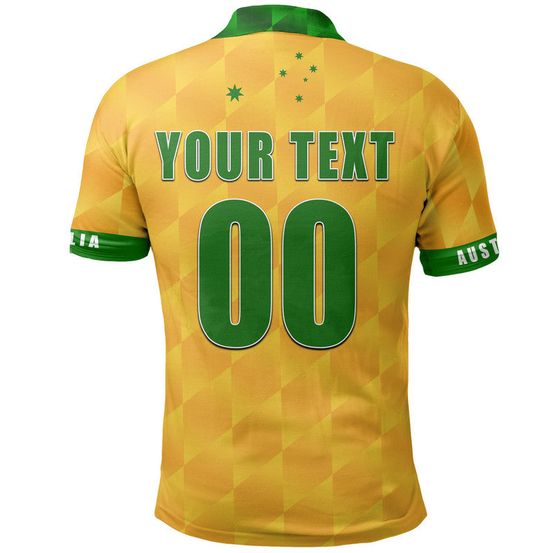 (Custom Personalised) Australia Soccer Polo Shirt Socceroos Vibe Style - Vibe Hoodie Shop