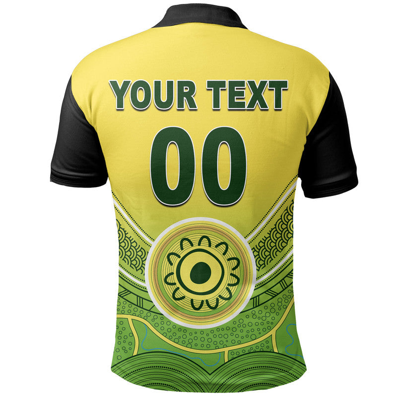 (Custom Personalised And Number) Australia Cricket Men's T20 World Cup Polo Shirt - Vibe Hoodie Shop