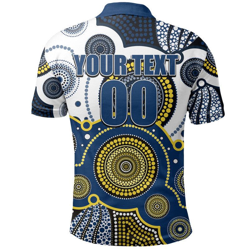 (Custom Personalised And Number) Cowboys Rugby Polo Shirt Aboriginal - Vibe Hoodie Shop