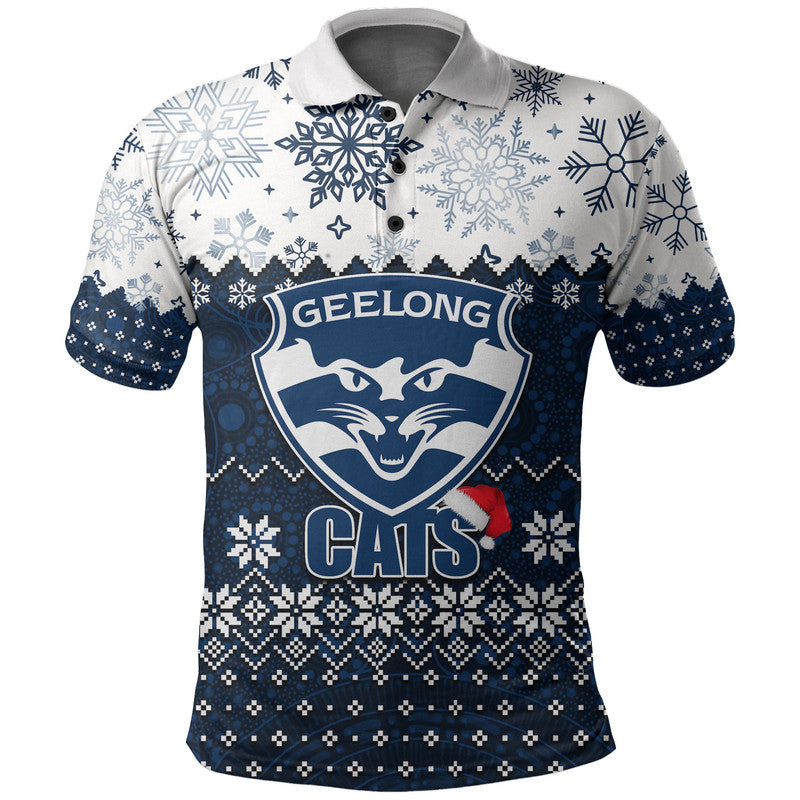 Geelong Cats Polo Shirt Christmas 2022 - Vibe Hoodie Shop