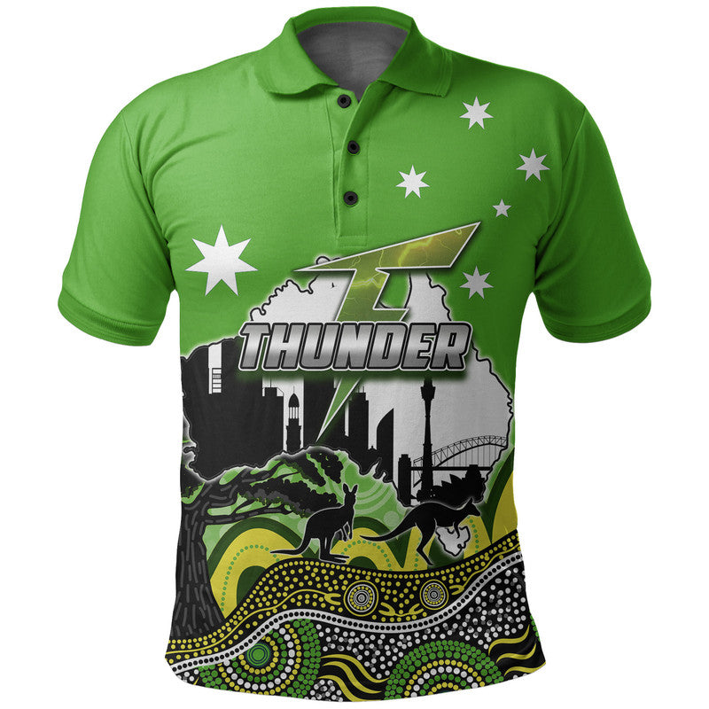 (Custom Personalised And Number) Happy Australia Day- Sydney Thunder  Polo Shirt - Vibe Hoodie Shop