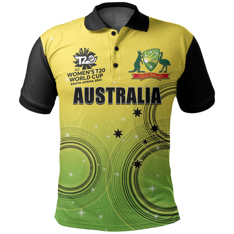 (Custom Personalised And Number) Australia Cricket Women's T20 World Cup Polo Shirt Replica 2020 - Vibe Hoodie Shop