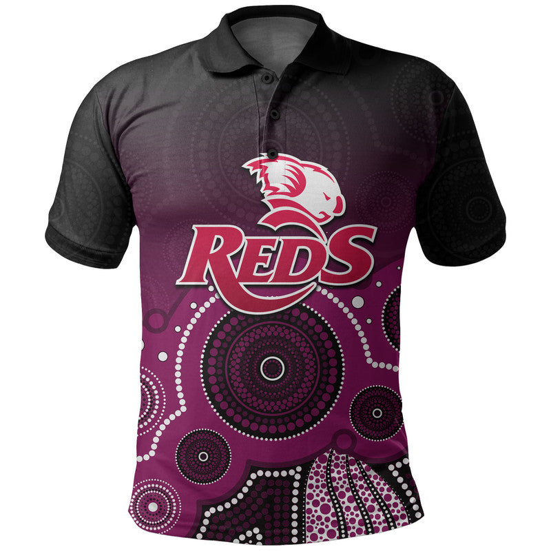 (Custom Personalised And Number) Super Rugby Queensland Reds Polo Shirt - Vibe Hoodie Shop