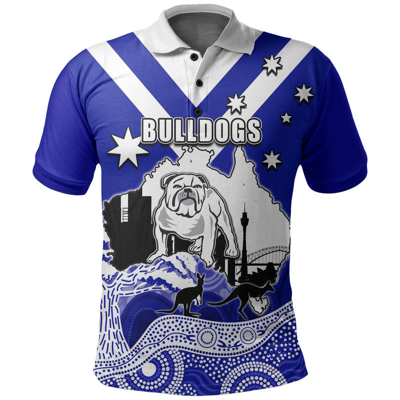 (Custom Personalised) Bulldogs Rugby Polo Shirt Australia Day Style - Vibe Hoodie Shop