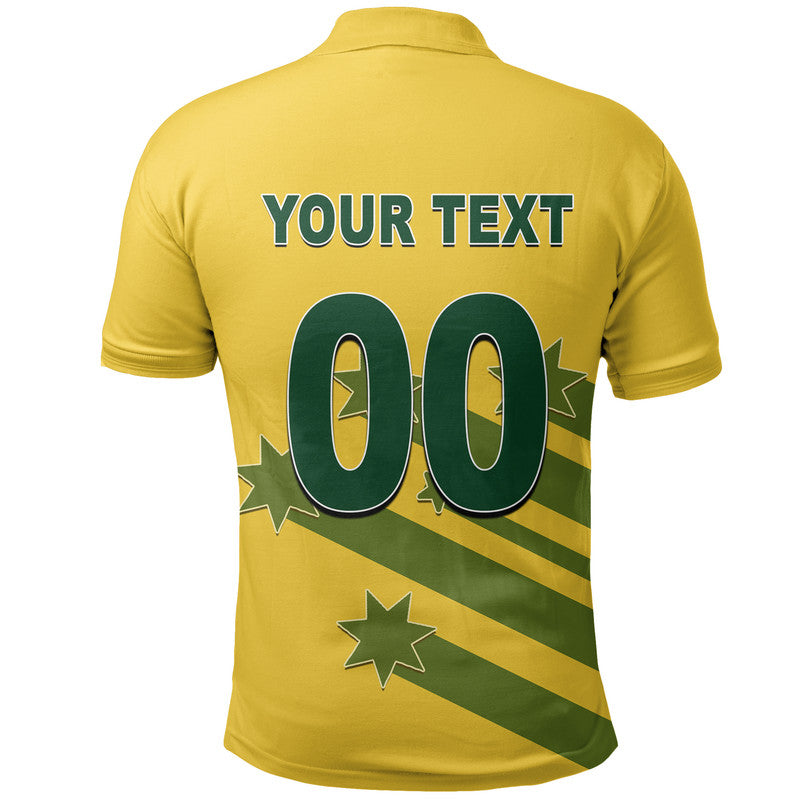 (Custom Personalised And Number) Australia Cricket Polo Shirt Style 1999 No.1 - Vibe Hoodie Shop