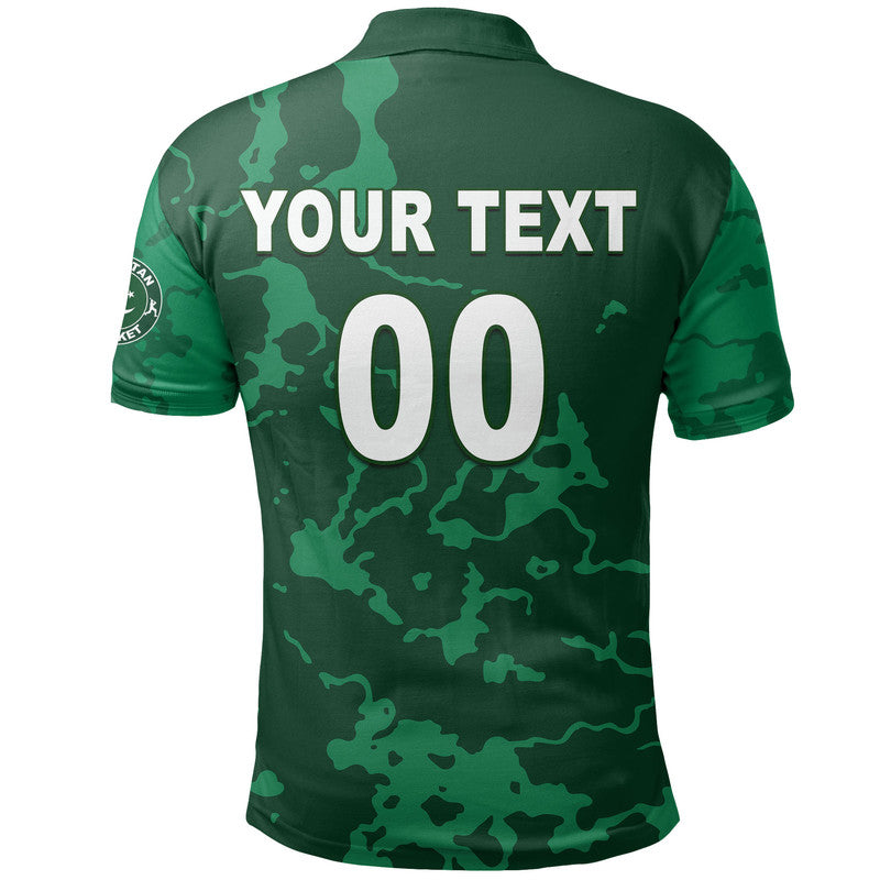 (Custom Personalised And Number) Pakistan Cricket Jersey Polo Shirt - Vibe Hoodie Shop