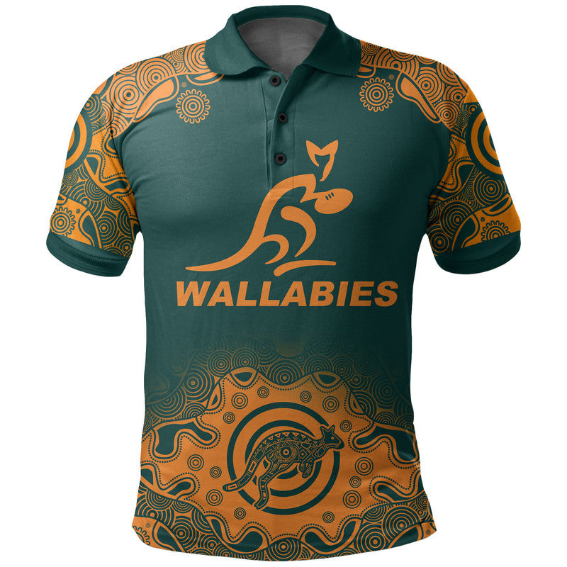 (Custom Personalised And Number) Australia Rugby Wallabies Polo Shirt Replica Jersey No.3 - Vibe Hoodie Shop