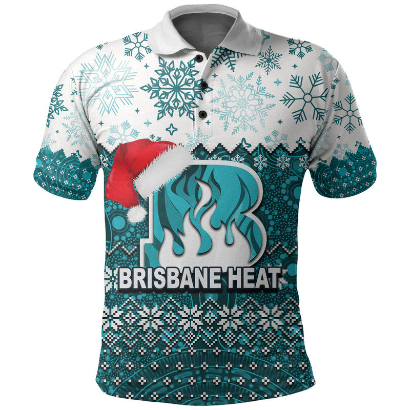 Brisbane Heat Christmas 2022 Polo Shirt Cricket - Vibe Hoodie Shop