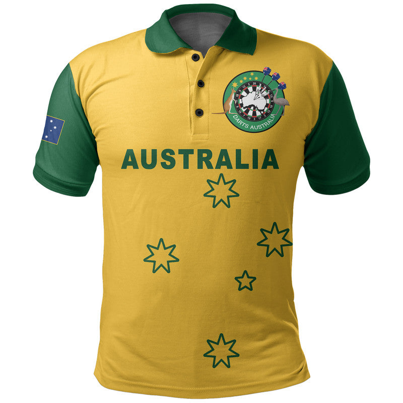 (Custom Personalised) Australia Darts Polo Shirt Simple Style - Vibe Hoodie Shop