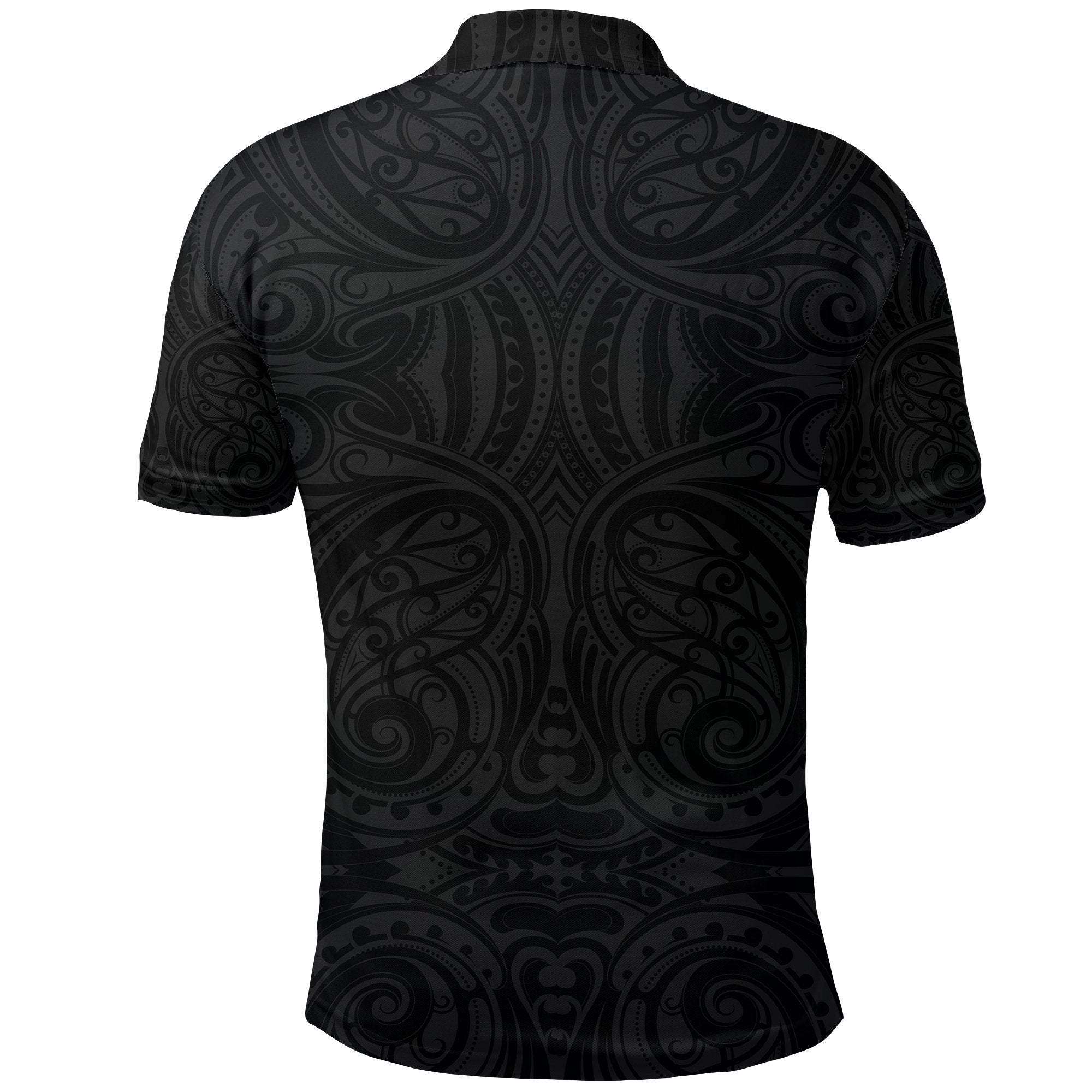 New Zealand Rugby Polo Shirt Haka Face - Vibe Hoodie Shop
