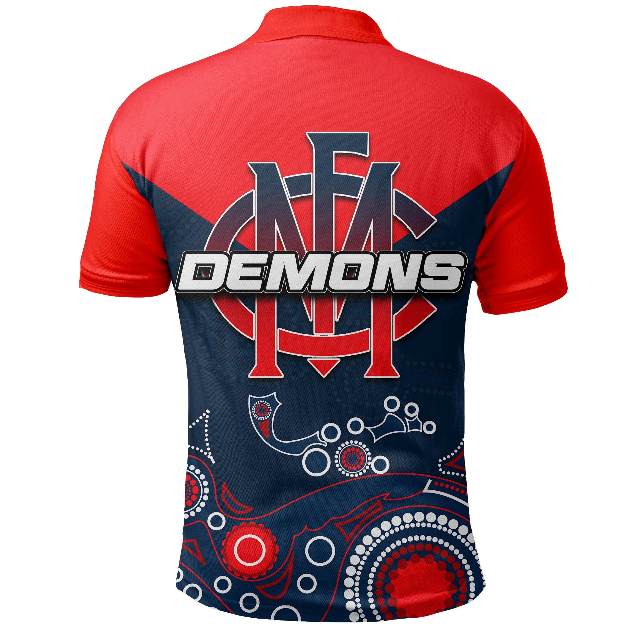 Demons Polo Shirt Aboriginal Simple - Vibe Hoodie Shop