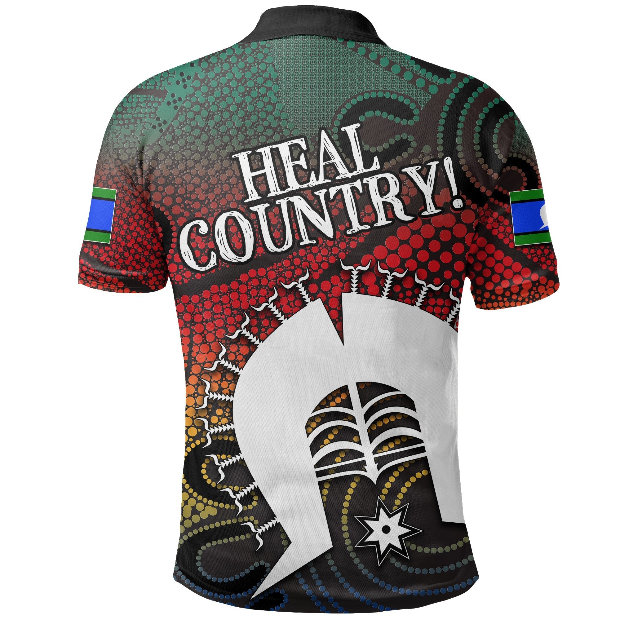 NAIDOC Week Polo Shirt Torres Strait Islanders - Heal Country - Vibe Hoodie Shop