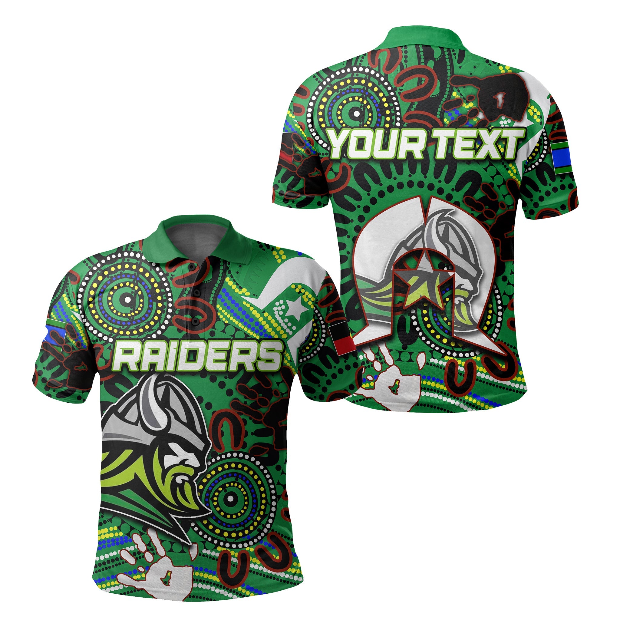 (Custom Personalised) NAIDOC Raiders Polo Shirt Torres Strait Islanders - Vibe Hoodie Shop