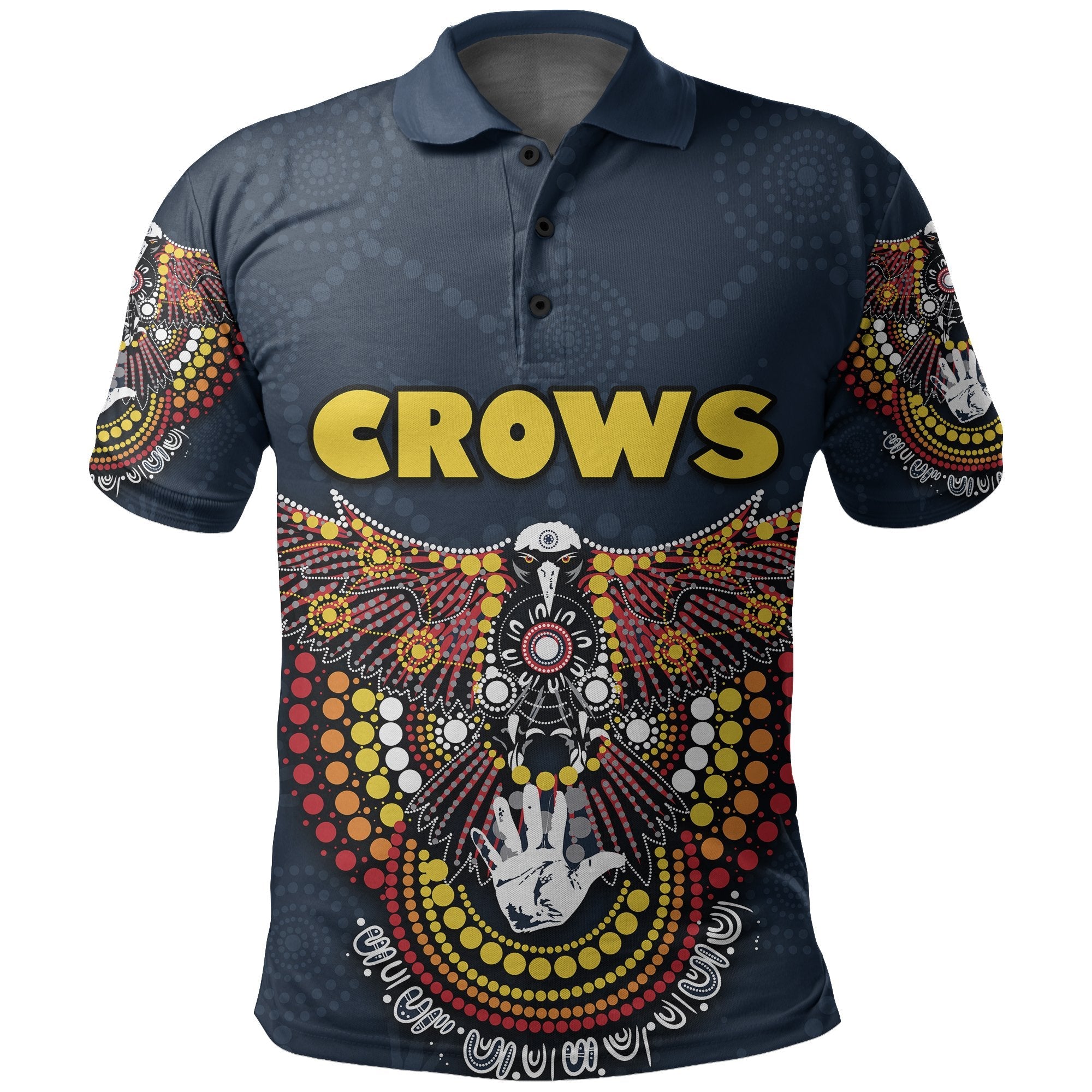 Adelaide Aboriginal Crows Polo Shirt - Vibe Hoodie Shop