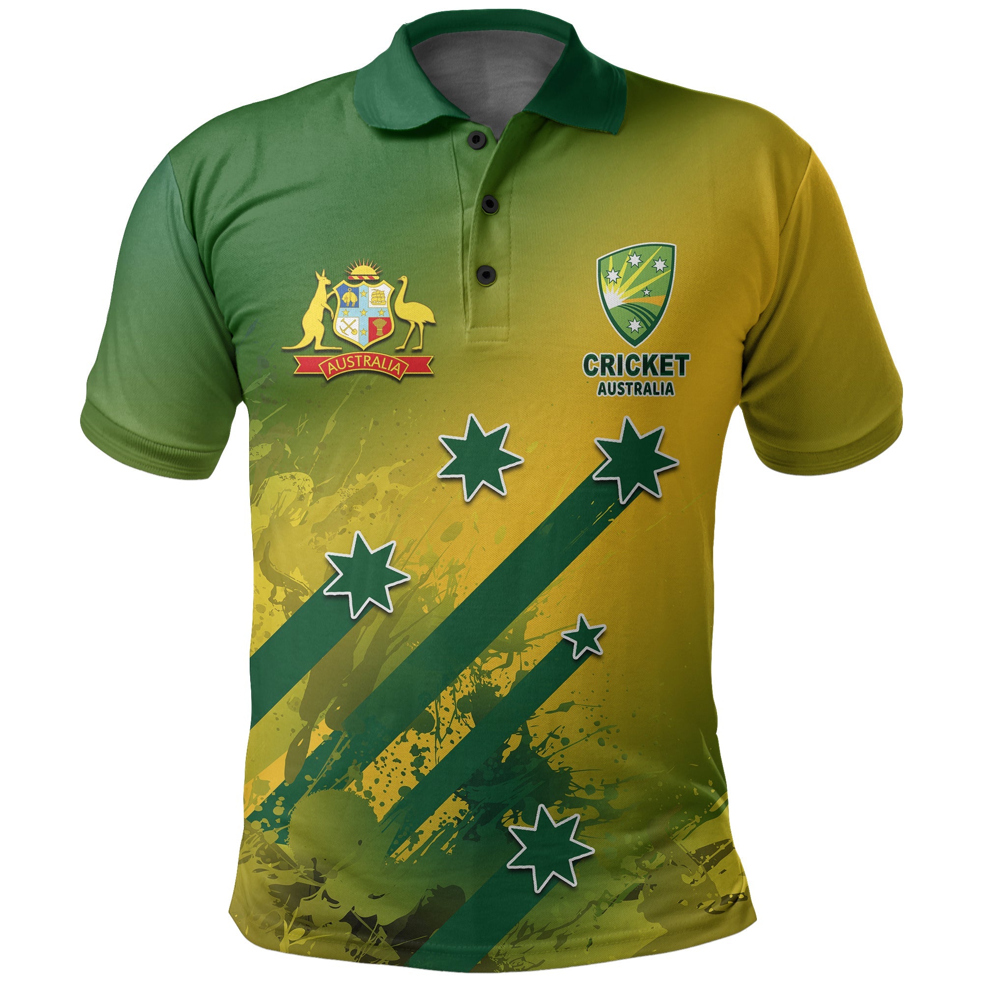 (Custom Personalised And Number) Cricket Polo Shirt Australian Cricket Special Style - Vibe Hoodie Shop