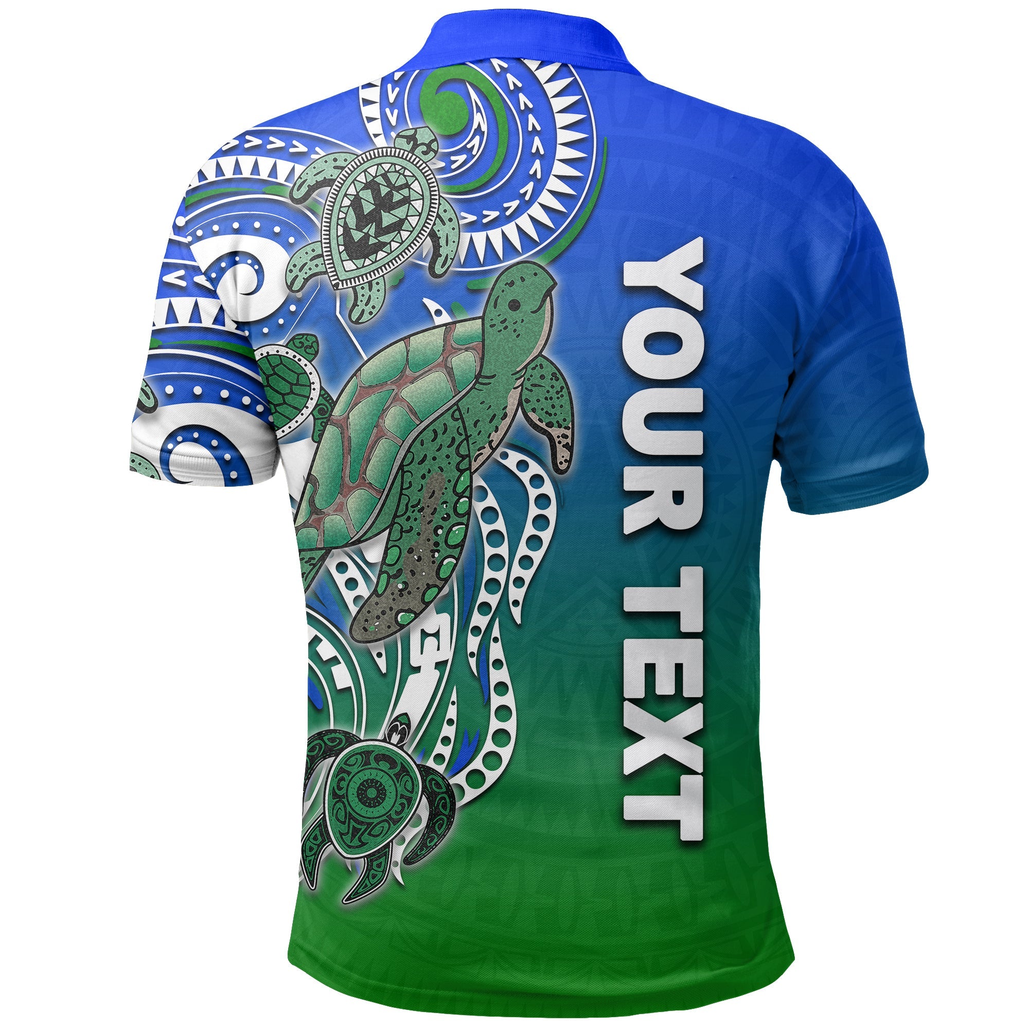 (Custom Personalised) Torres Strait Islanders Polo Shirt Turtle - Vibe Hoodie Shop