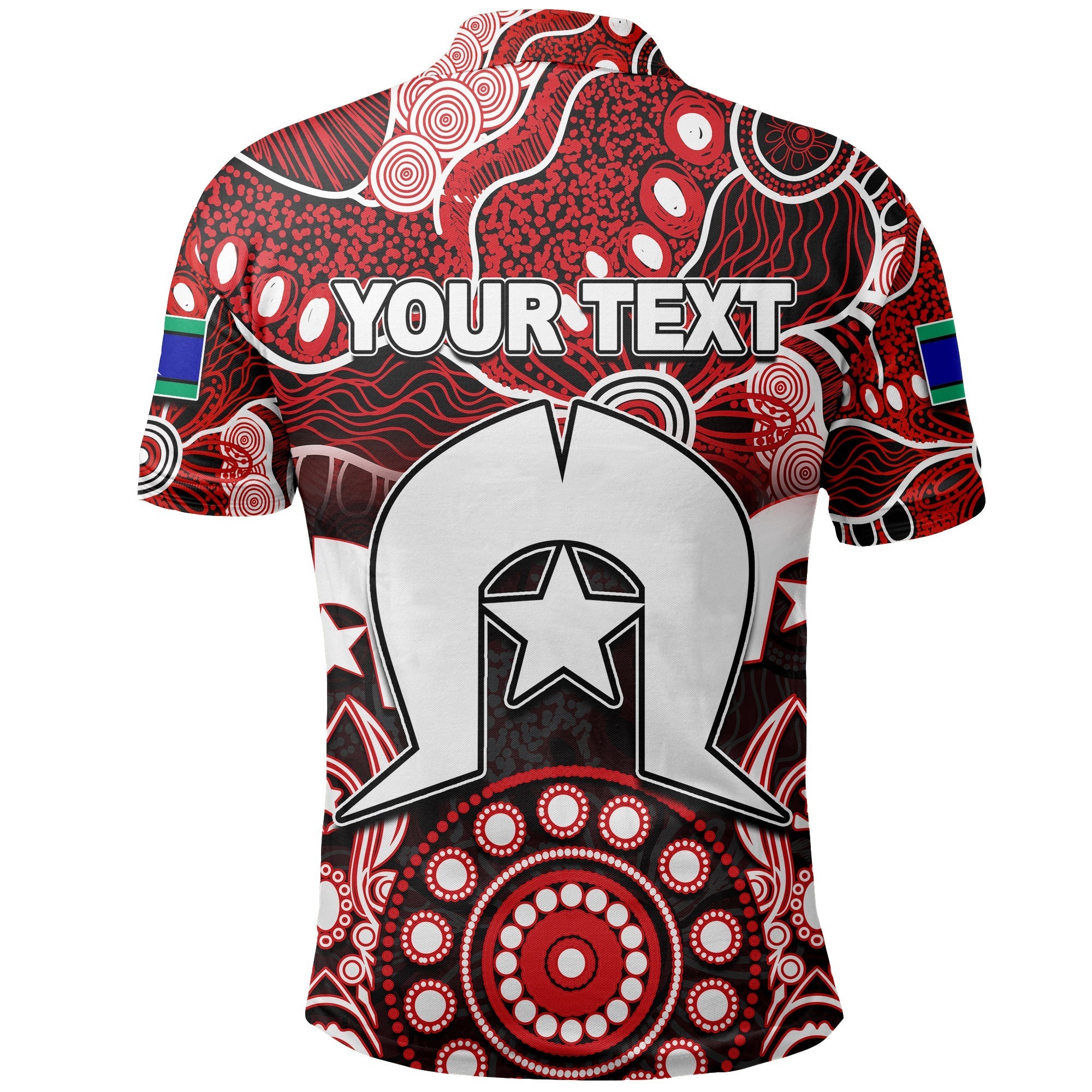 (Custom Personalised) Dragons Torres Strait Islanders Mix Aboriginal Polo Shirt - Vibe Hoodie Shop