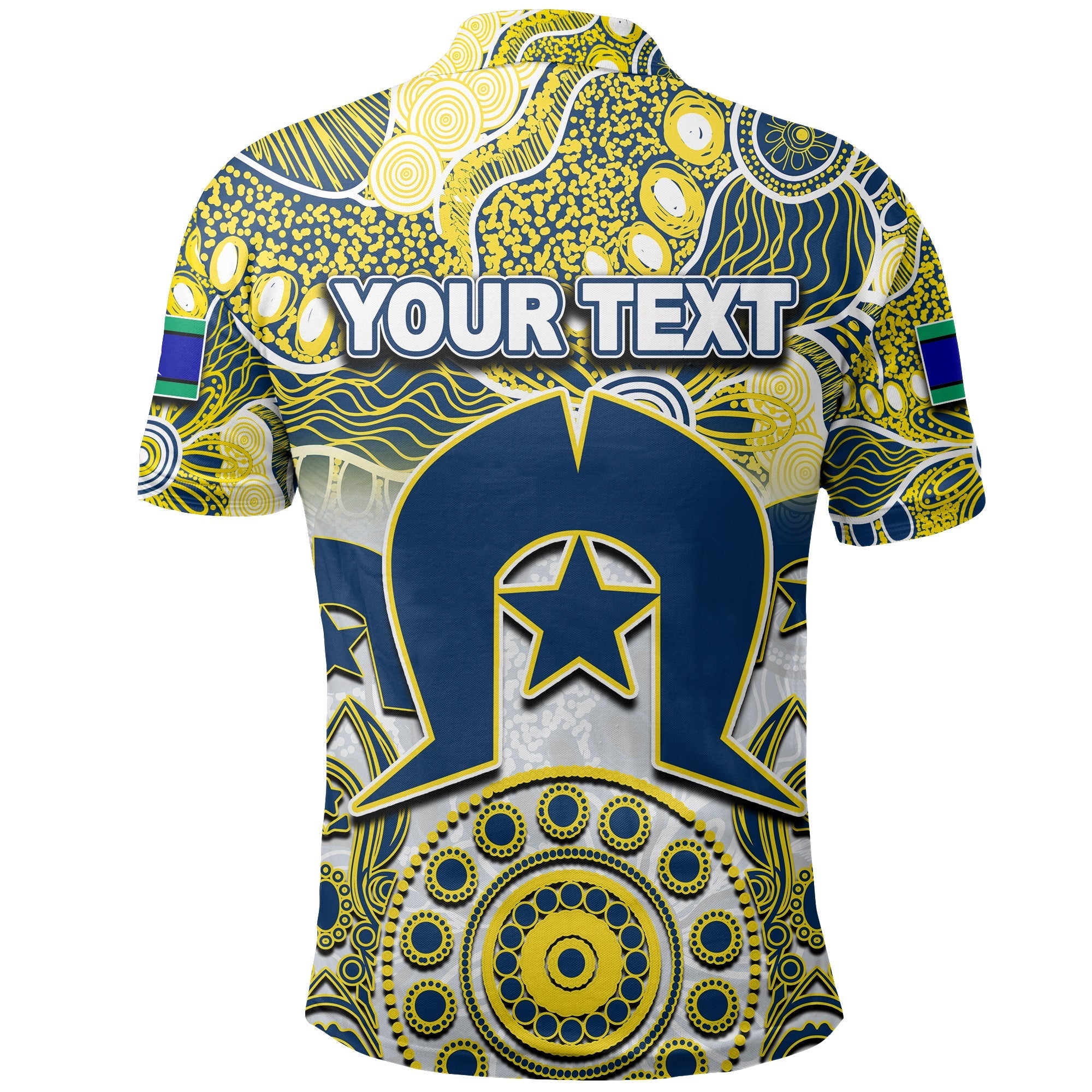 (Custom Personalised) Cowboys Torres Strait Islanders Mix Aboriginal Polo Shirt - Vibe Hoodie Shop