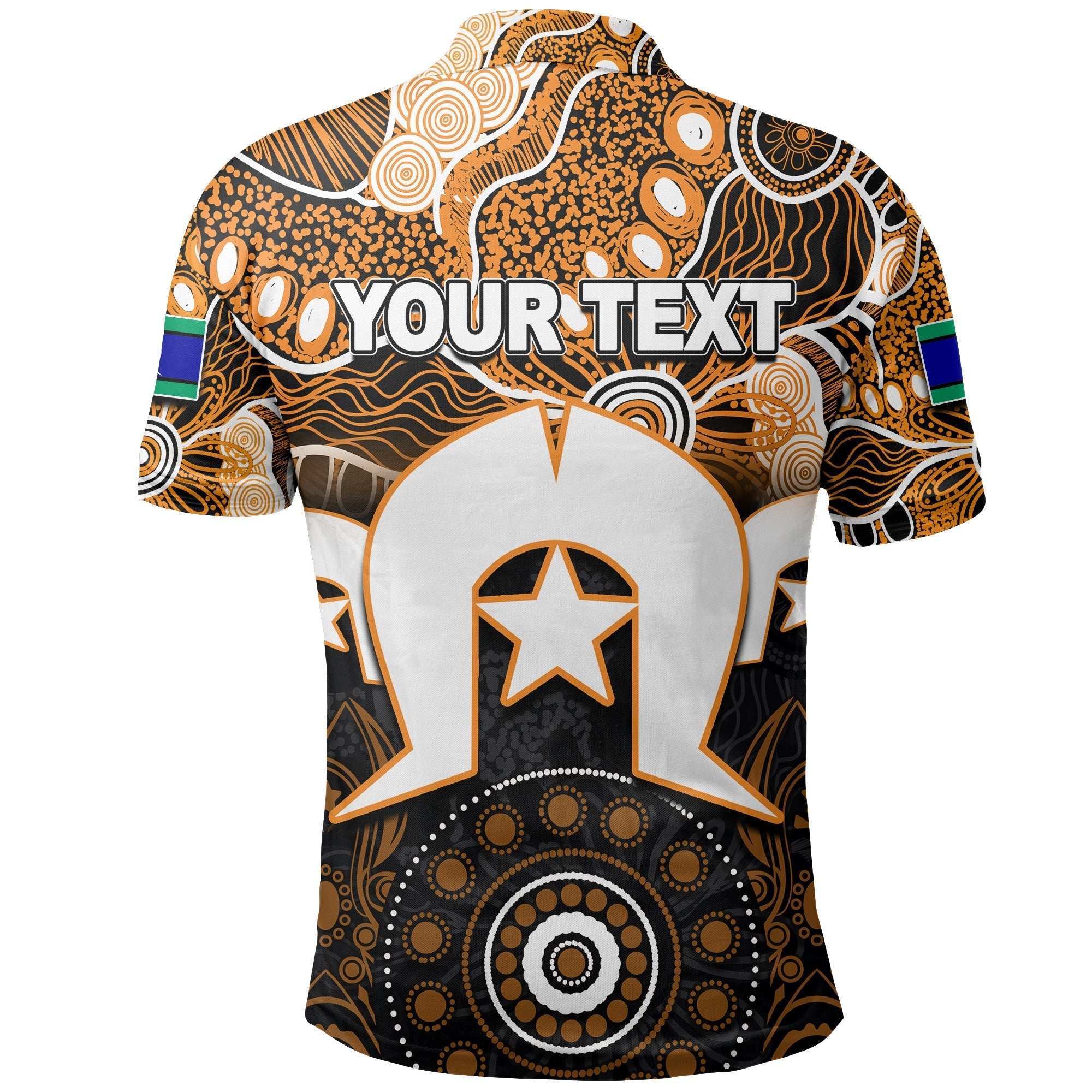 (Custom Personalised) Tigers Torres Strait Islanders Mix Aboriginal Polo Shirt - Vibe Hoodie Shop