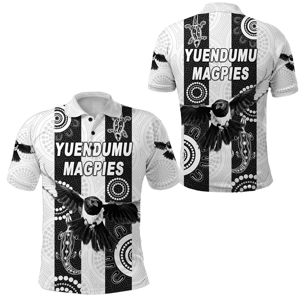 Yuendumu Magpies Football Club Polo Shirt Indigenous Version - Vibe Hoodie Shop