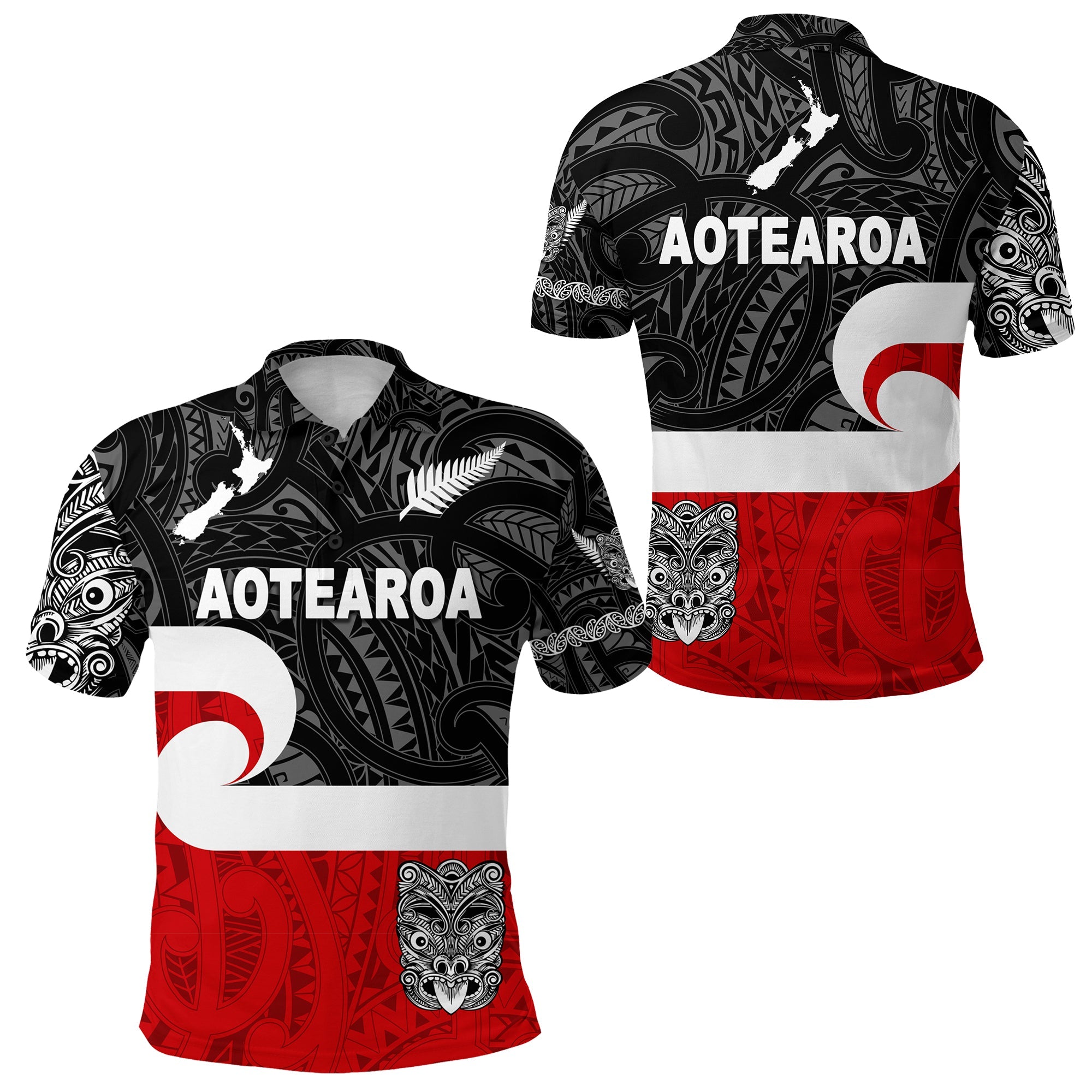 Maori Aotearoa Haka Polo Shirt New Zealand Simple - Vibe Hoodie Shop