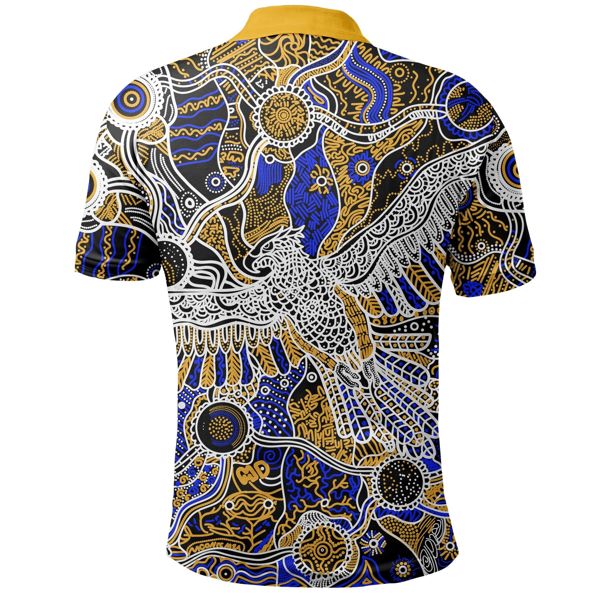 West Coast Eagles Polo Shirt Aboriginal 1 - Vibe Hoodie Shop