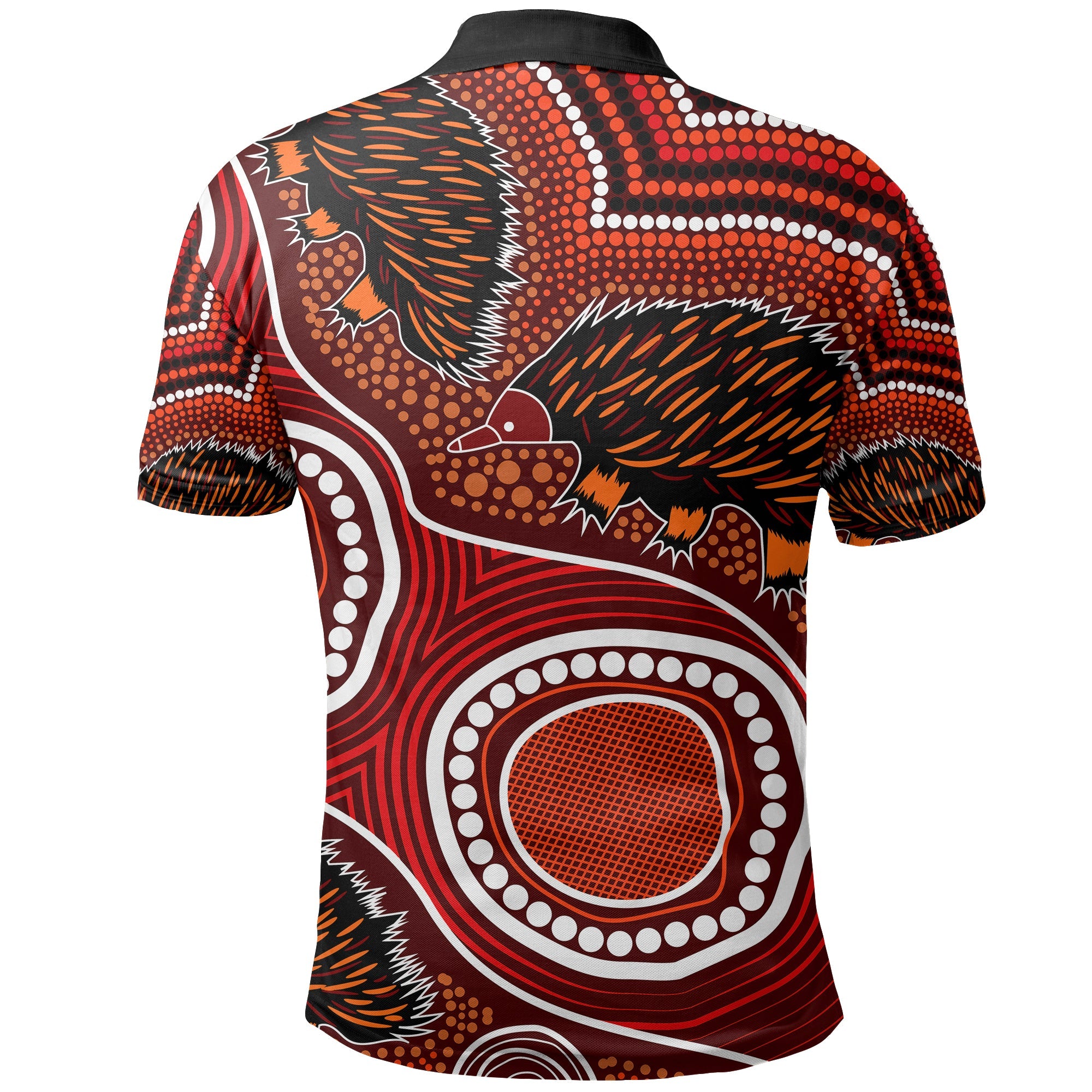 Echidna Aboriginal Polo Shirt Style No.2 - Vibe Hoodie Shop