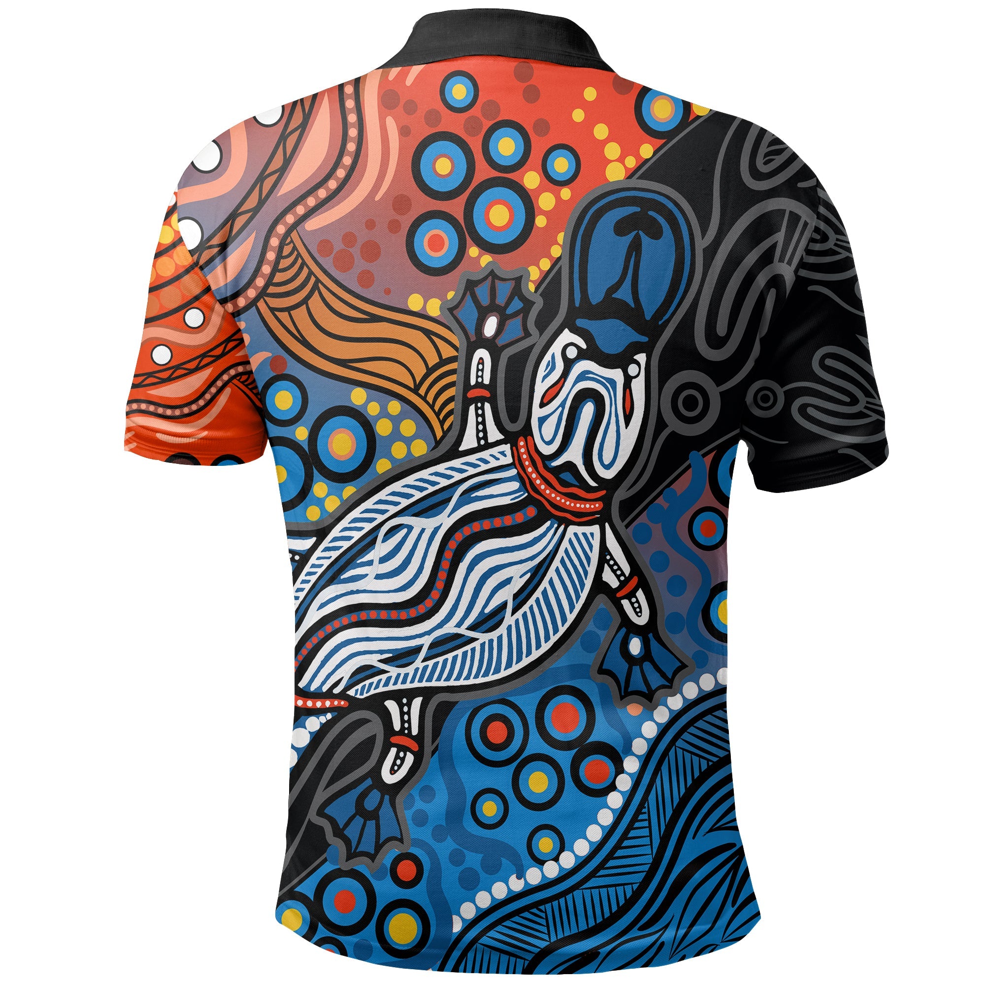 Aboriginal Platypus Polo Shirt Tribal No.4 - Vibe Hoodie Shop