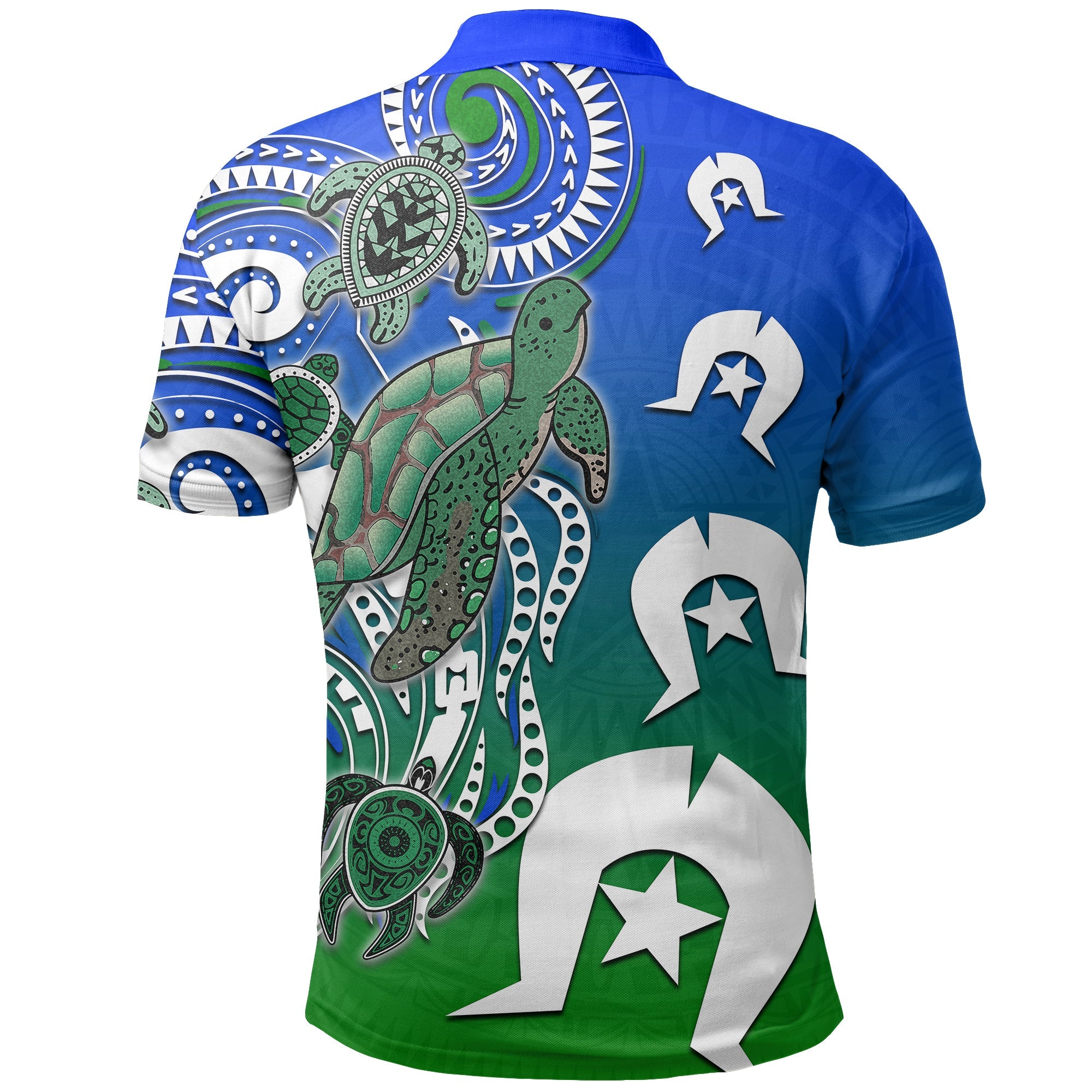 Torres Strait Islanders Polo Shirt Turtle - Vibe Hoodie Shop