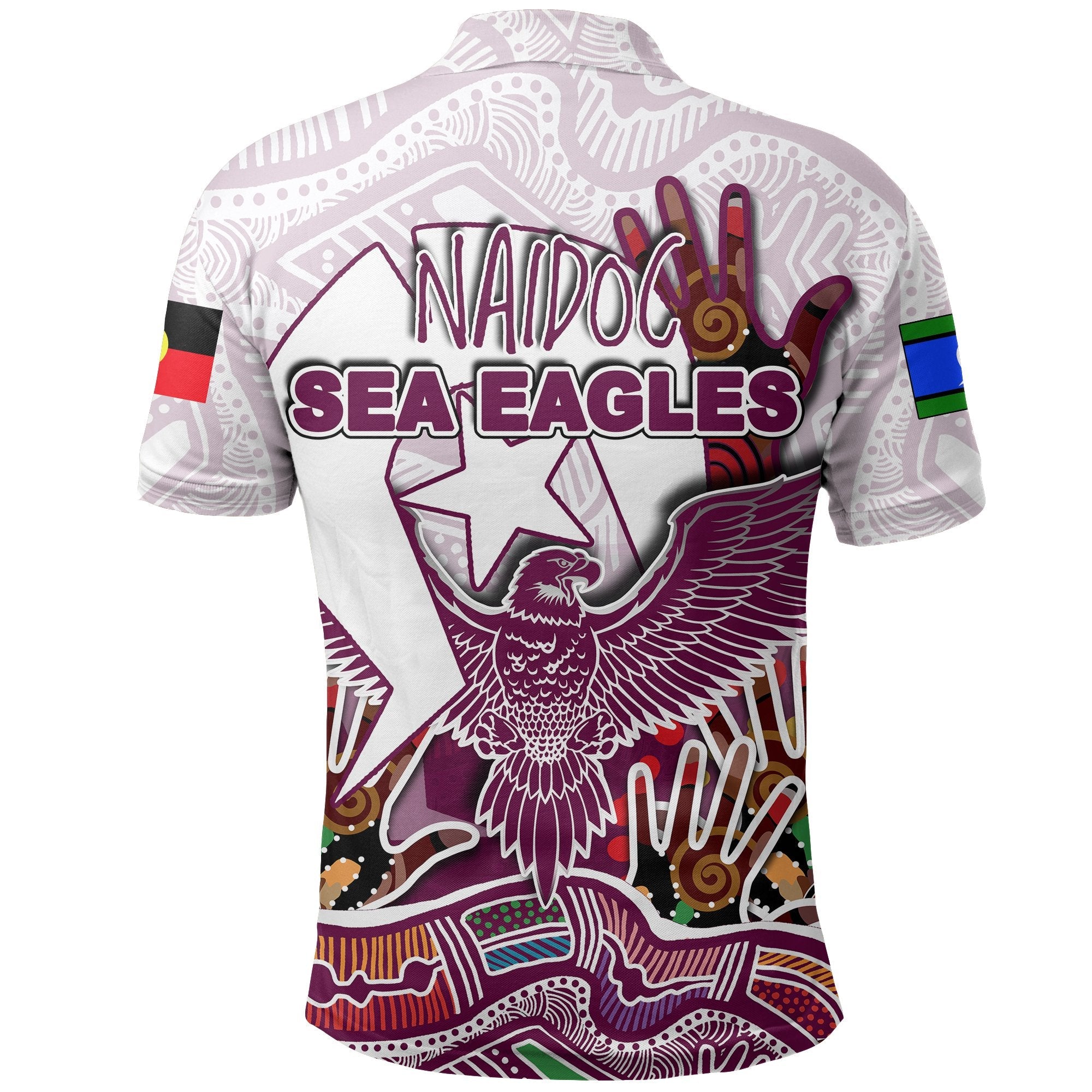 NAIDOC Sea Eagles Polo Shirt Torres Strait Islanders - Vibe Hoodie Shop