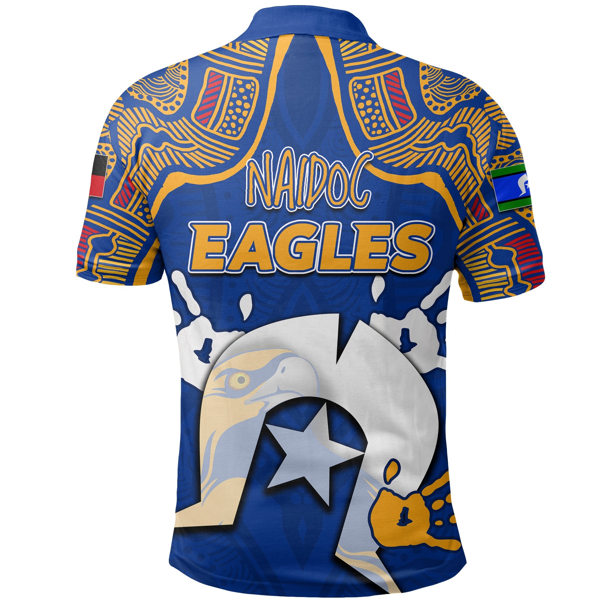 NAIDOC West Coast Eagles Polo Shirt Torres Strait Islanders - Vibe Hoodie Shop