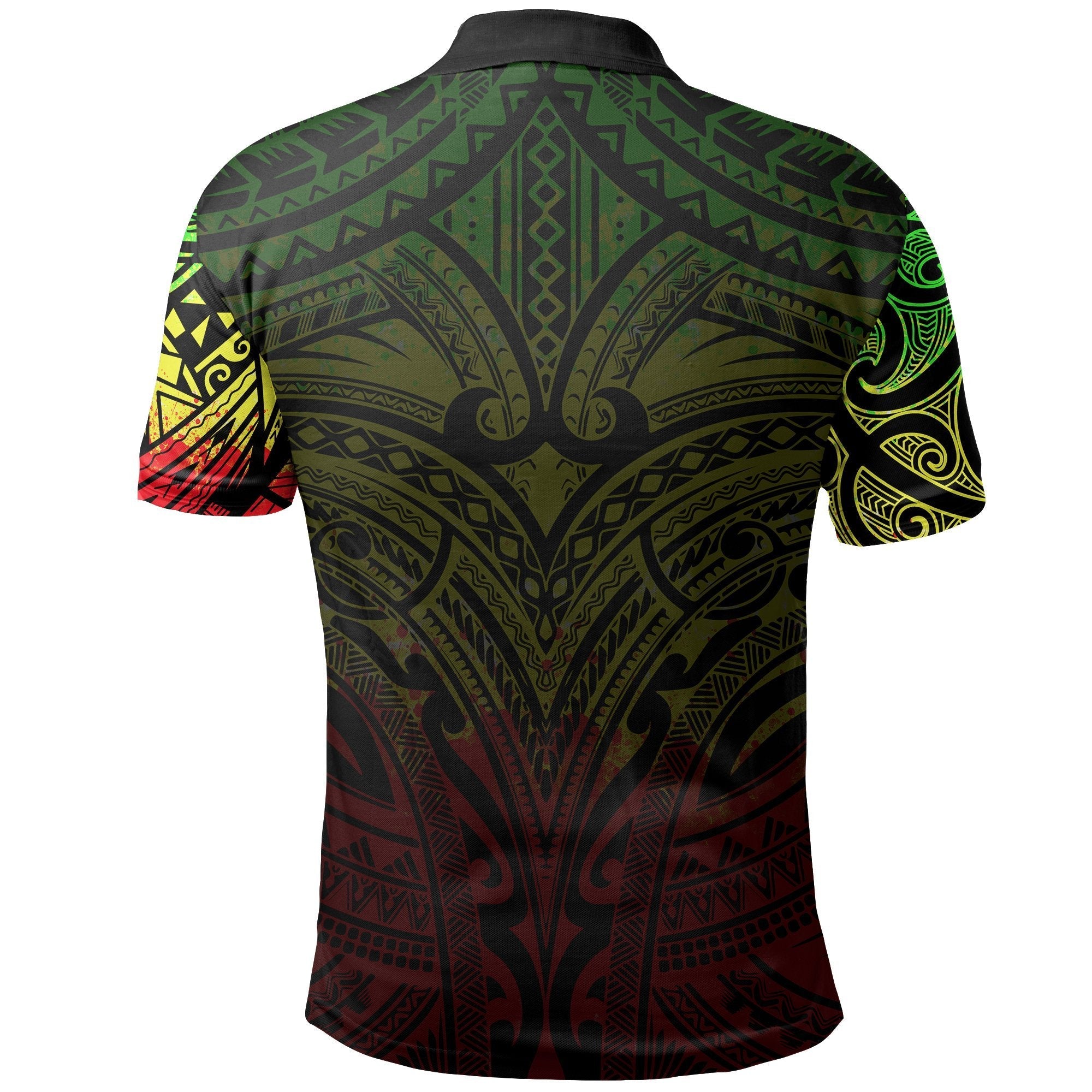 New Zealand Polo Shirt, Maori Polynesian Tattoo Reggage - Vibe Hoodie Shop