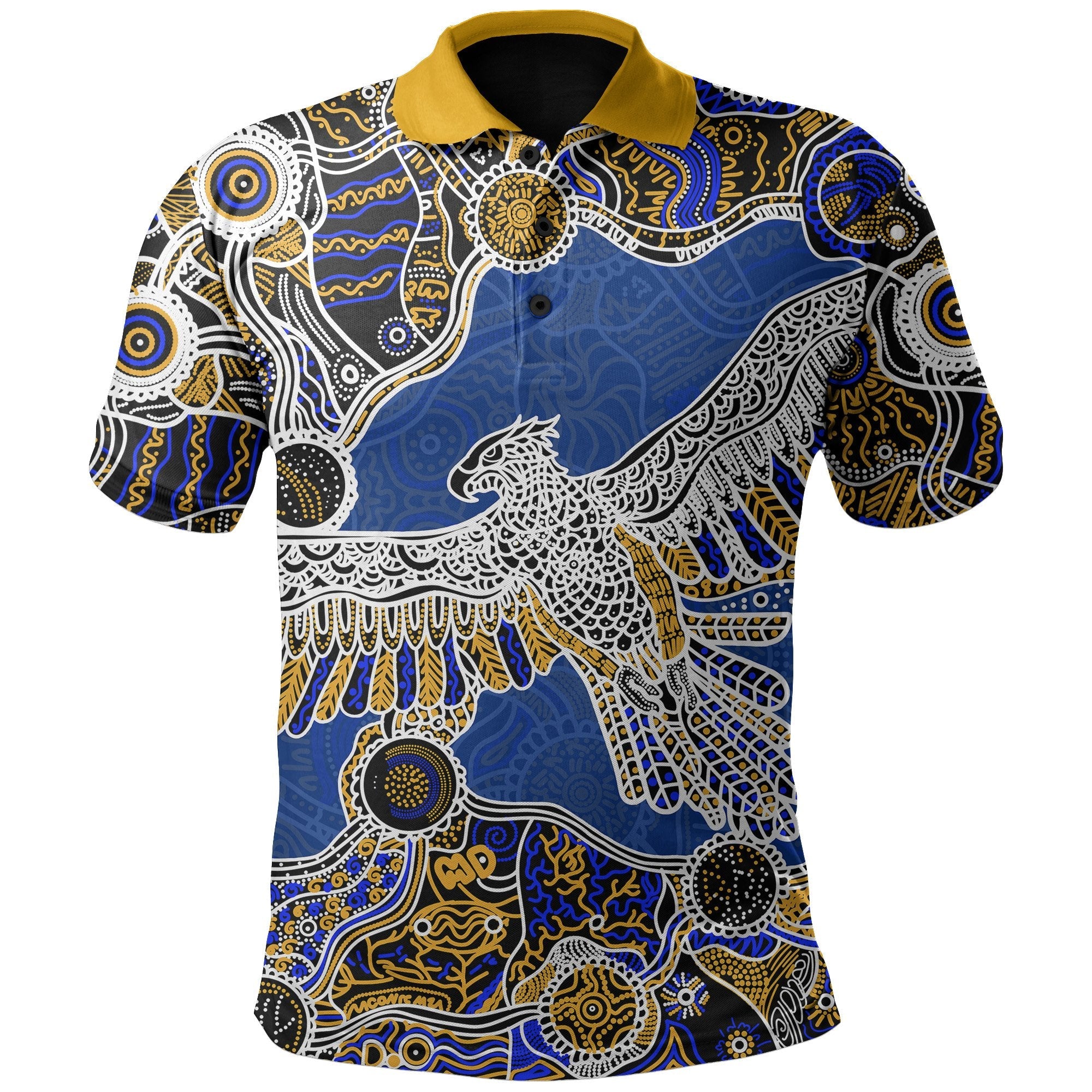 West Coast Eagles Polo Shirt Aboriginal 1 - Vibe Hoodie Shop