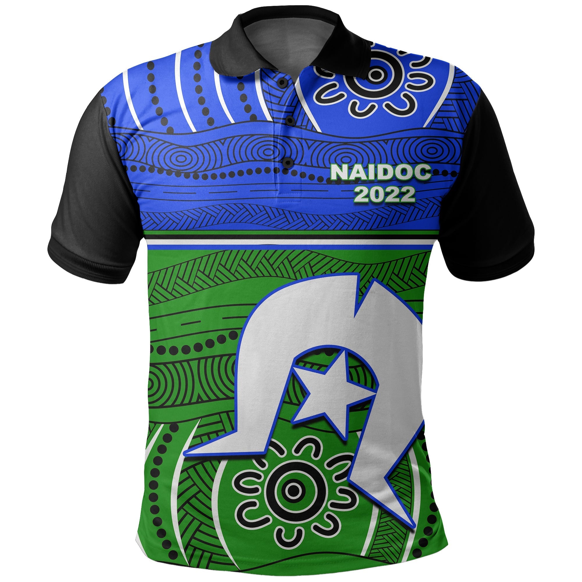 NAIDOC Week 2022 Polo Shirt Aboriginal Torres Strait Islanders - Vibe Hoodie Shop