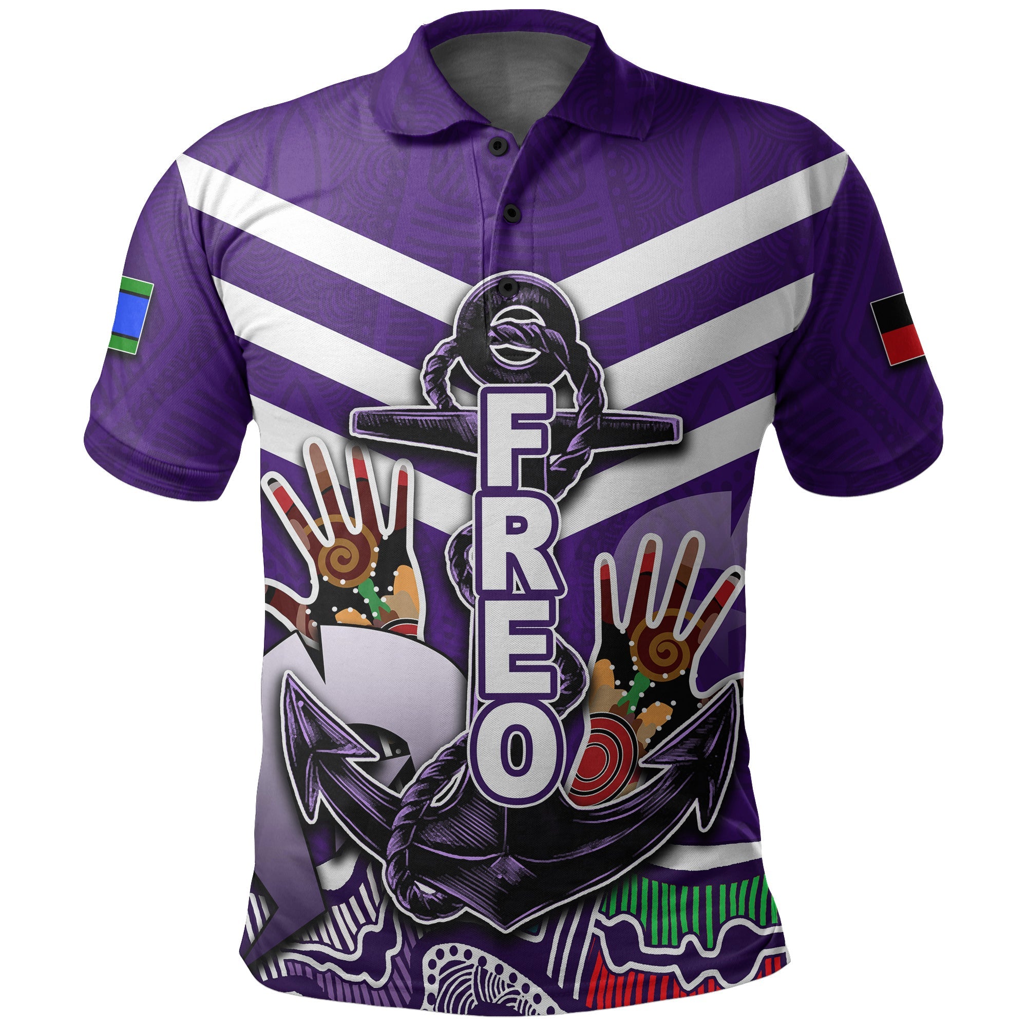 NAIDOC Fremantle Polo Shirt Freo Torres Strait Islanders - Vibe Hoodie Shop