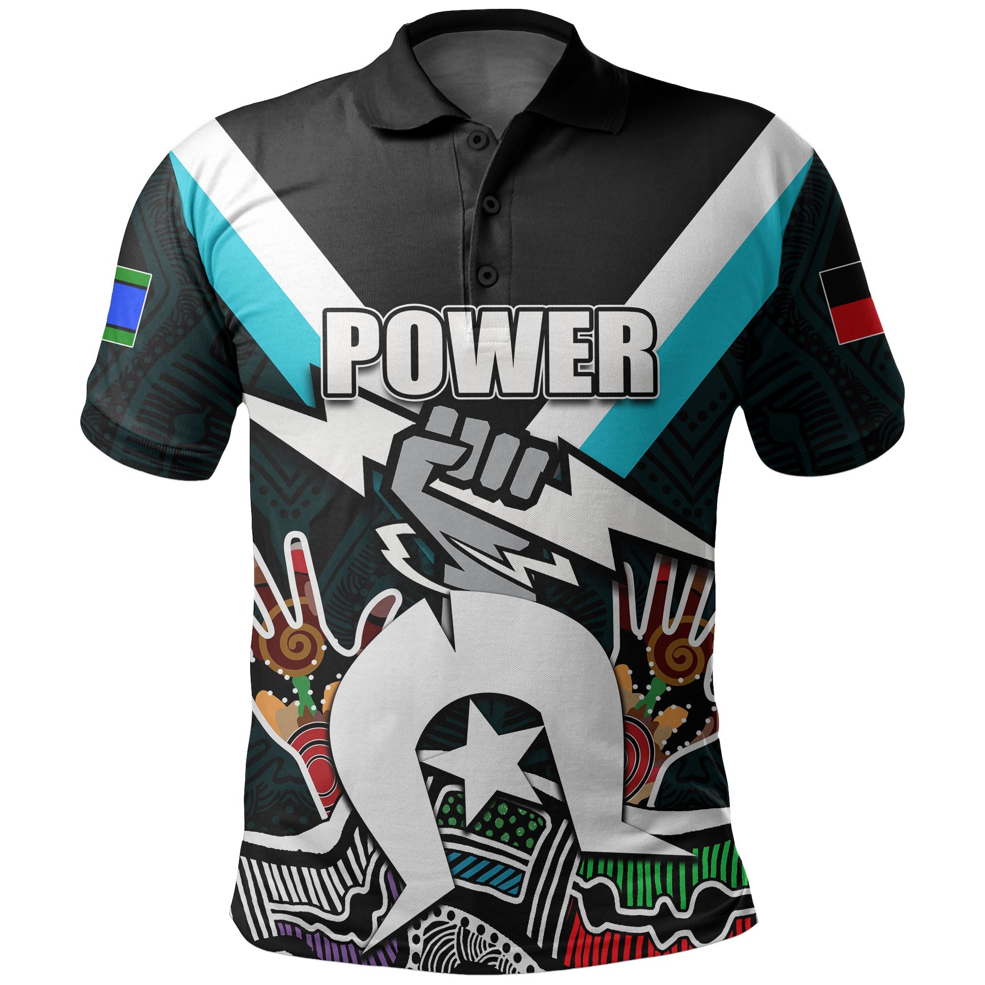 (Custom Personalised) NAIDOC Port Adelaide Polo Shirt Torres Strait Islanders - Vibe Hoodie Shop