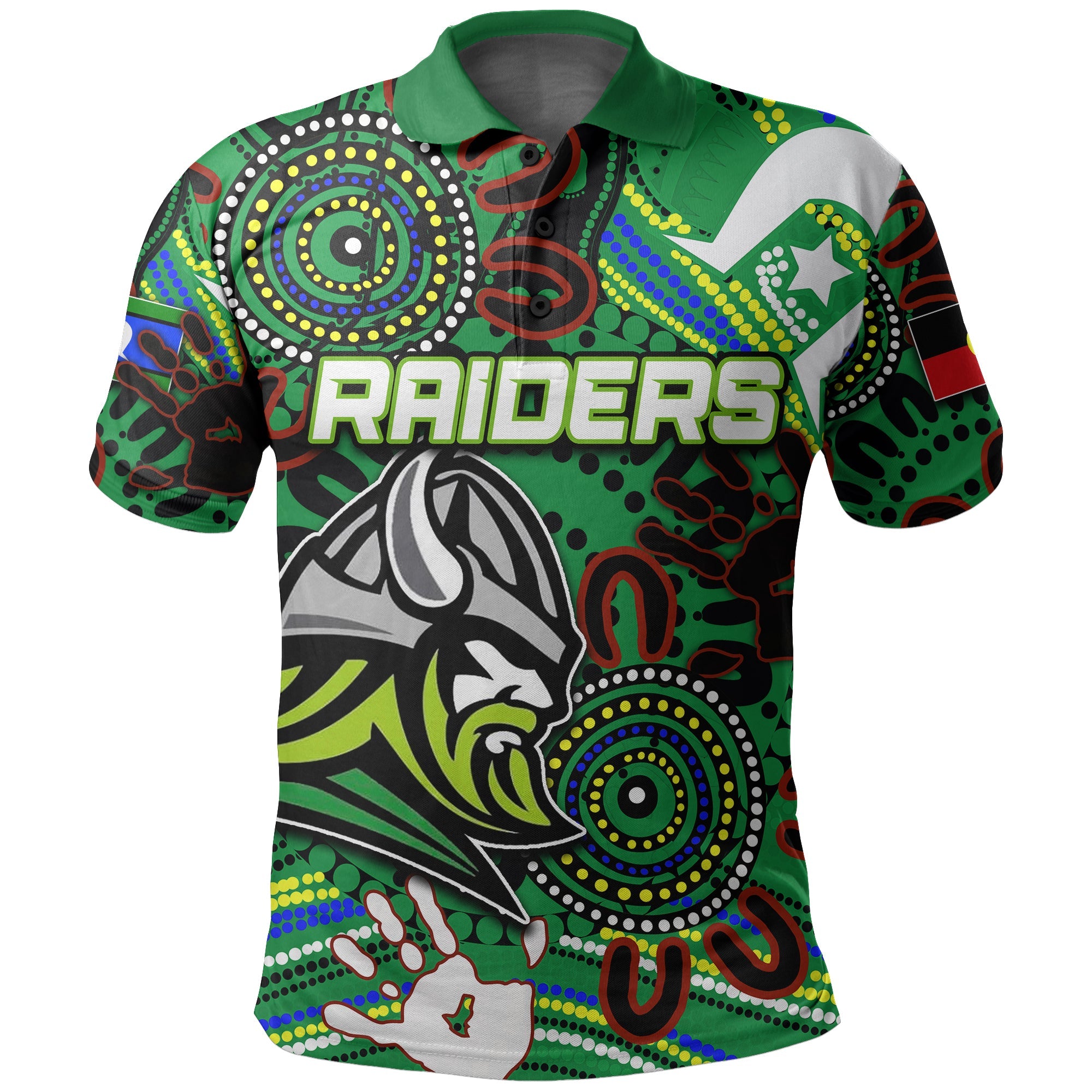 (Custom Personalised) NAIDOC Raiders Polo Shirt Torres Strait Islanders - Vibe Hoodie Shop