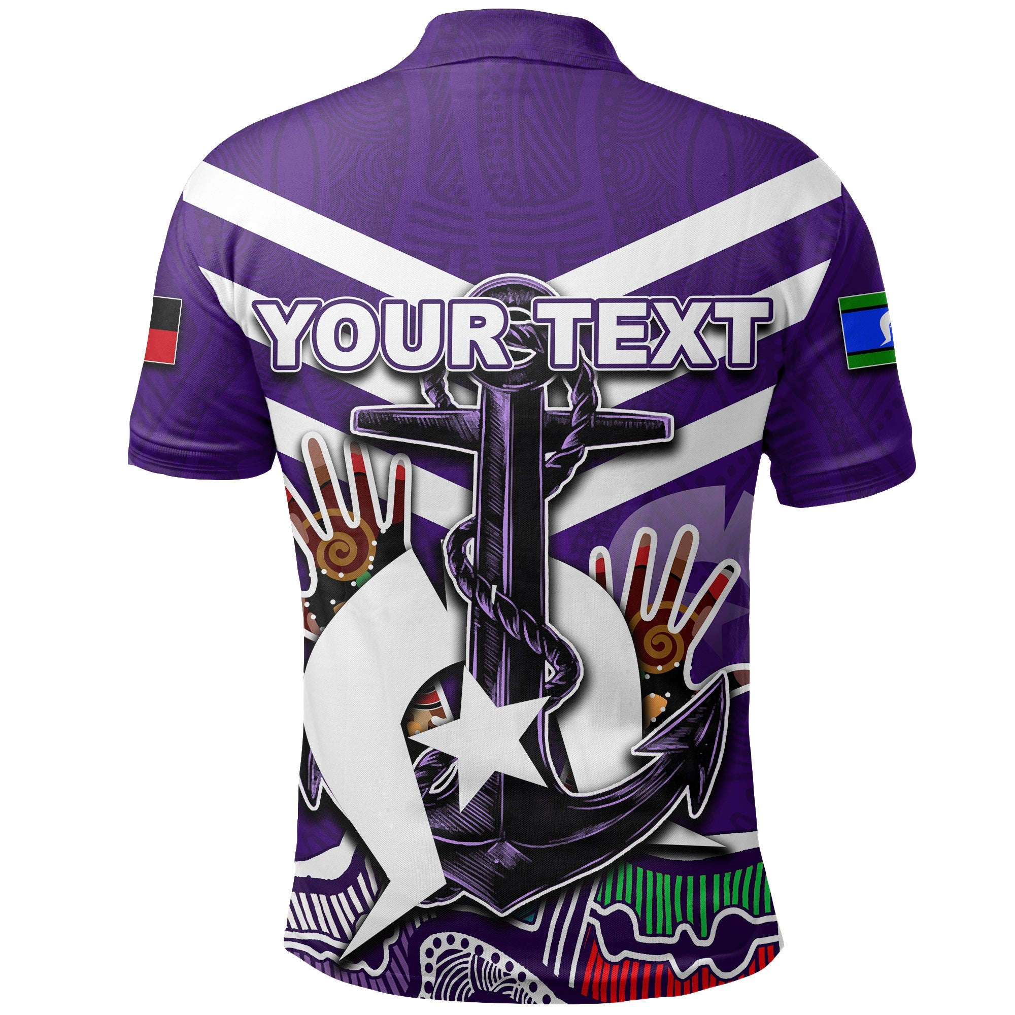 (Custom Personalised) NAIDOC Fremantle Polo Shirt Freo Torres Strait Islanders - Vibe Hoodie Shop