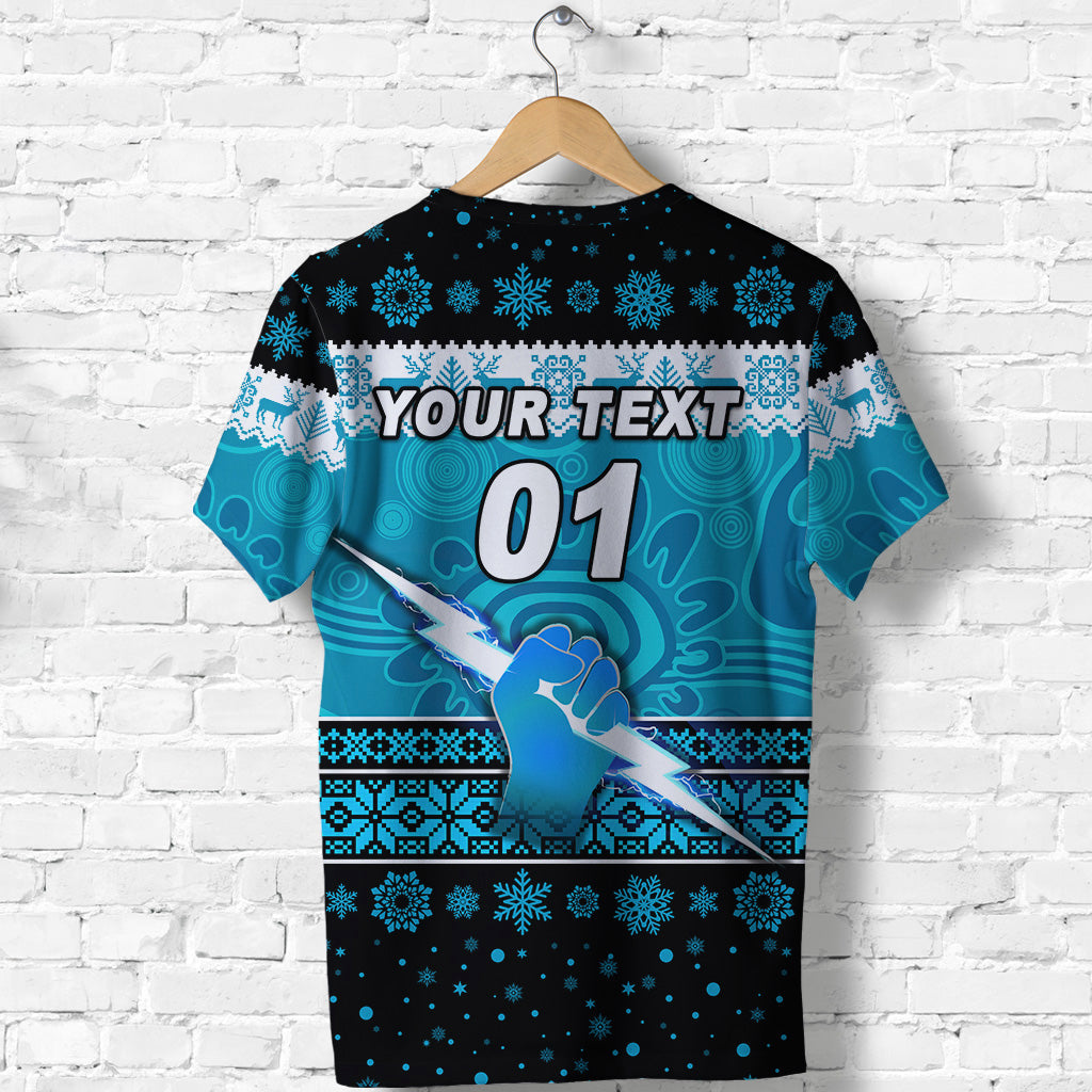 (Custom Personalised) Port Adelaide Power T shirt Christmas Simple Style - Vibe Hoodie Shop