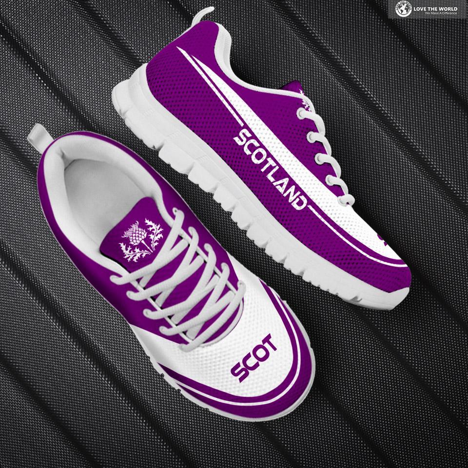 Scotland Sneakers - Purple Style - - Vibe Hoodie Shop