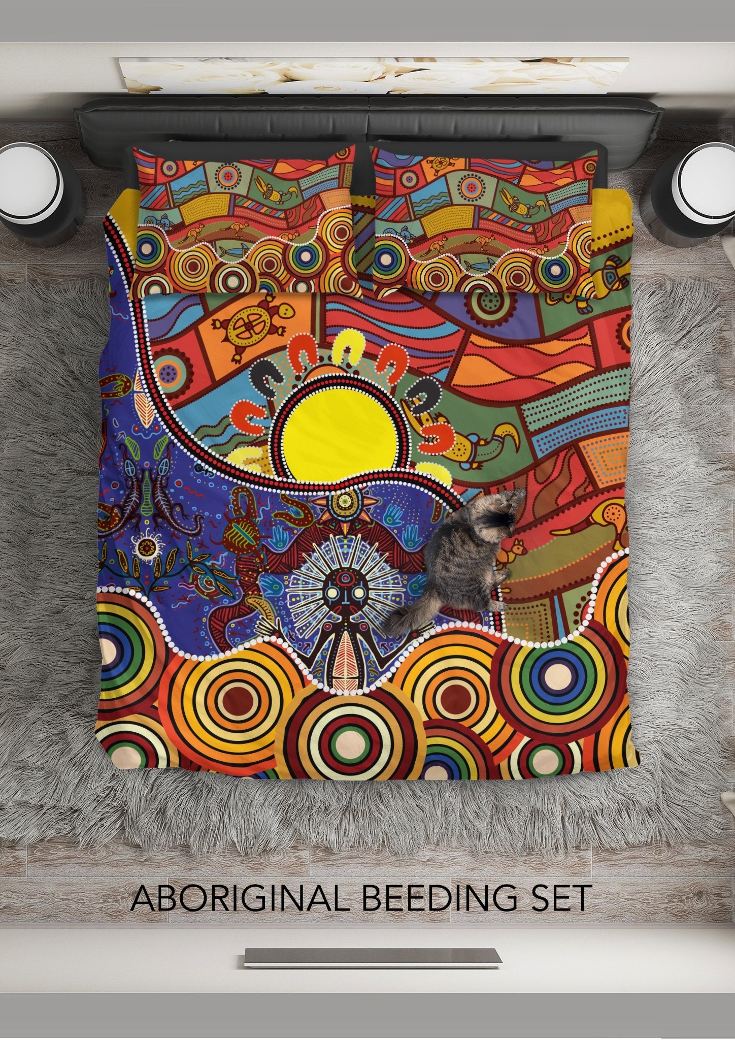 Bedding Sets - Shaman People and Animals - Vibe Hoodie Shop