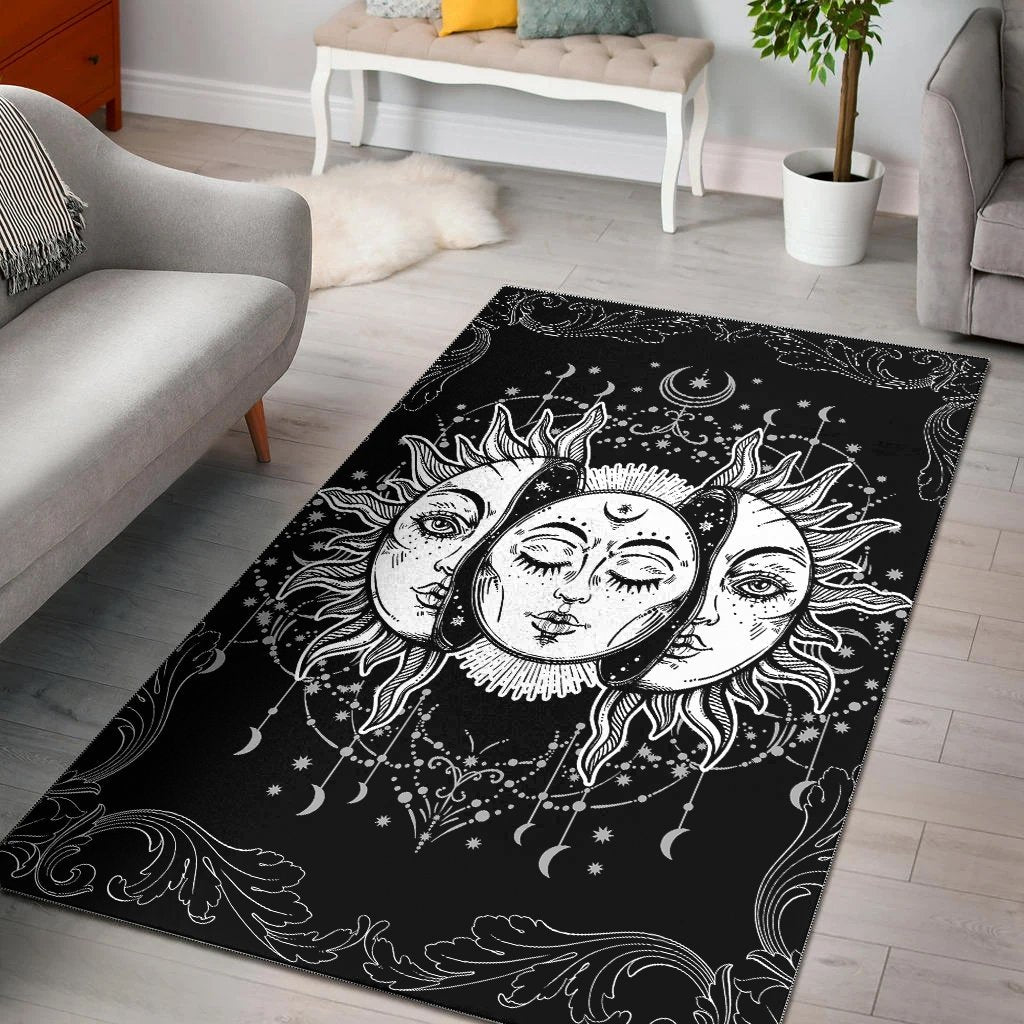 Celtic Area Rug - Sun and Moon Mandala - Vibe Hoodie Shop