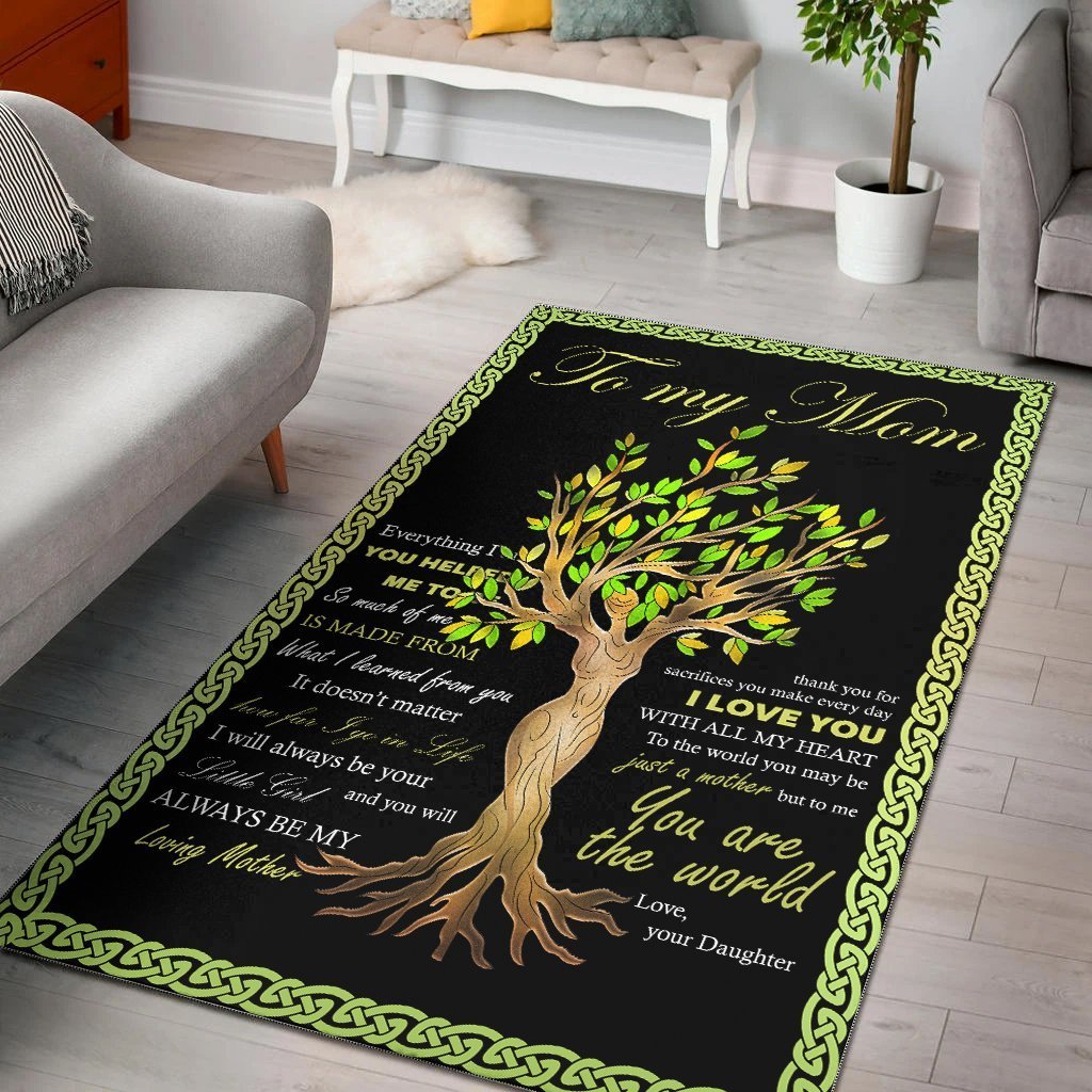 Celtic Mother  s Day Area Rug - To My Mom - Vibe Hoodie Shop