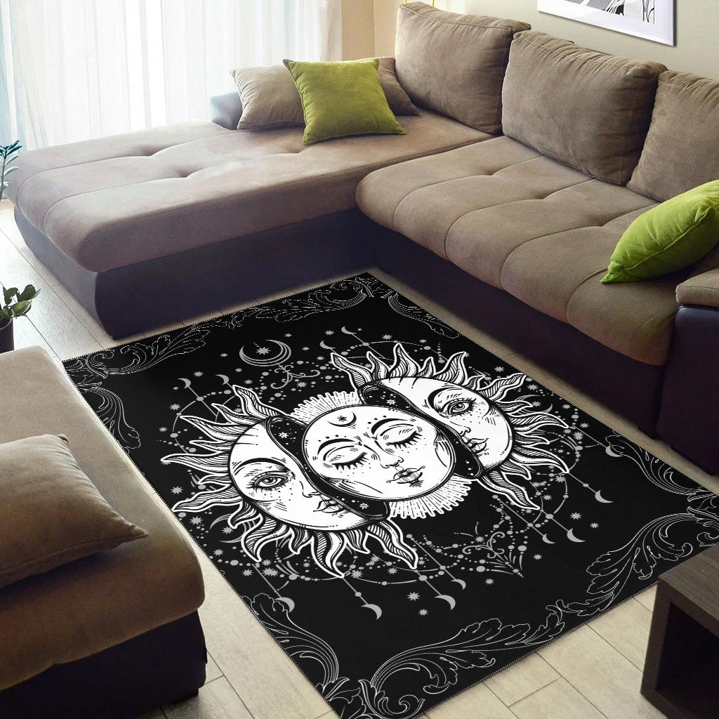 Celtic Area Rug - Sun and Moon Mandala - Vibe Hoodie Shop