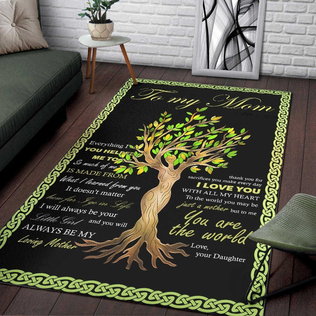 Celtic Mother  s Day Area Rug - To My Mom - Vibe Hoodie Shop