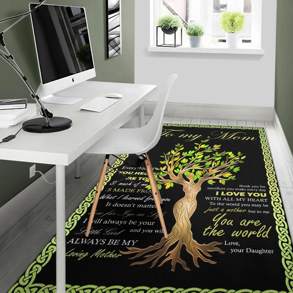 Celtic Mother  s Day Area Rug - To My Mom - Vibe Hoodie Shop