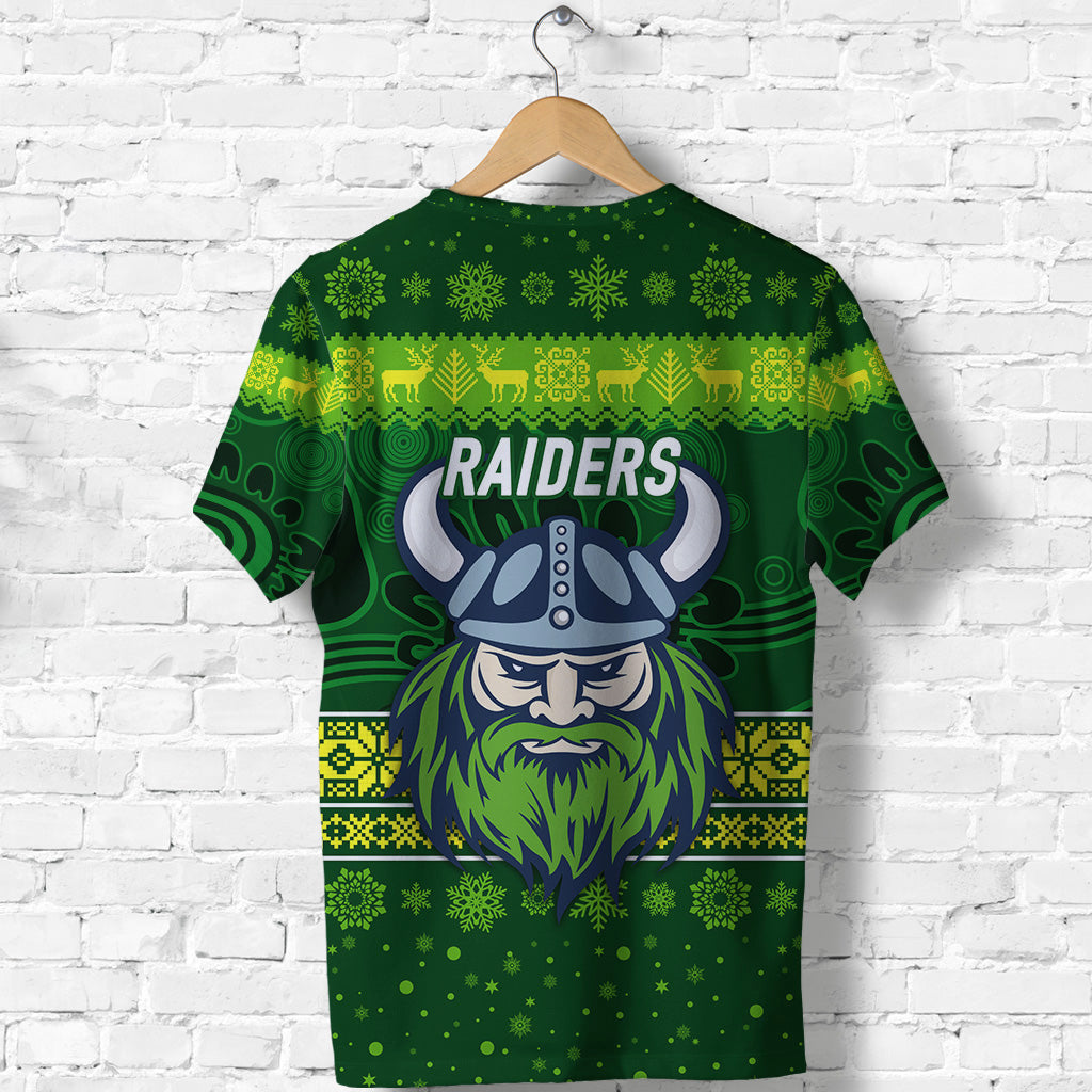 Canberra Raiders T shirt Christmas Simple Style - Dark Green - Vibe Hoodie Shop