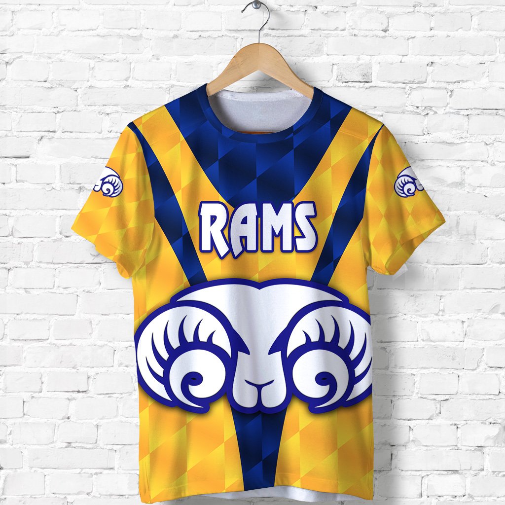 Adelaide T shirt Rams Merino Original - Yellow - Vibe Hoodie Shop